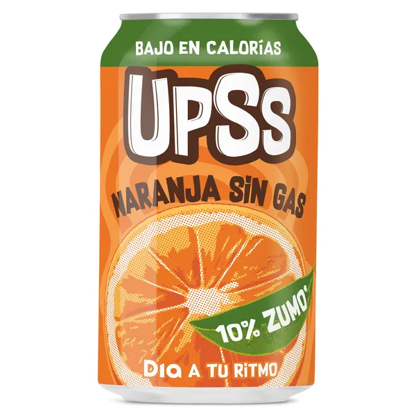 Refresco de naranja sin gas Dia Upss 330 ml