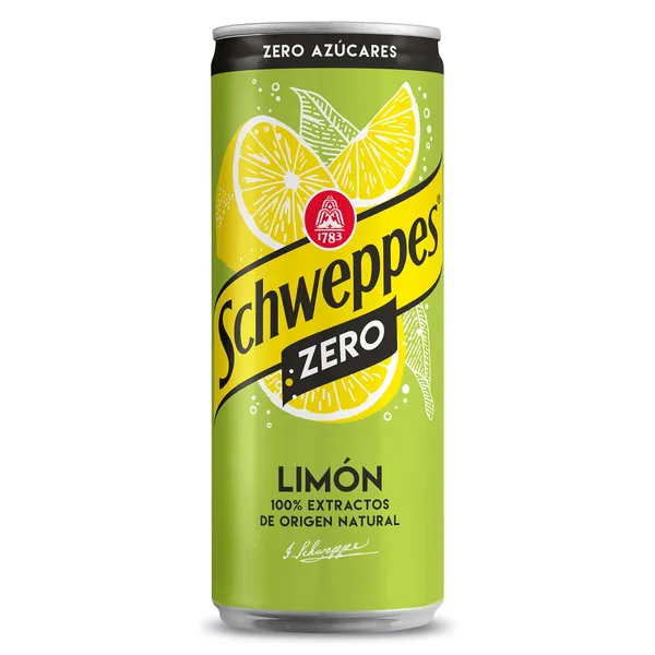Schweppes de limón zero 330 ml