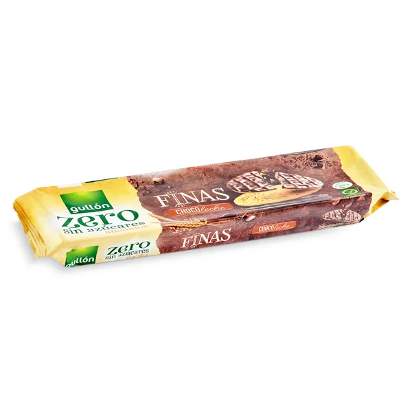 Galletas finas cubiertas de chocolate con leche sin azúcares Gullón 150 g