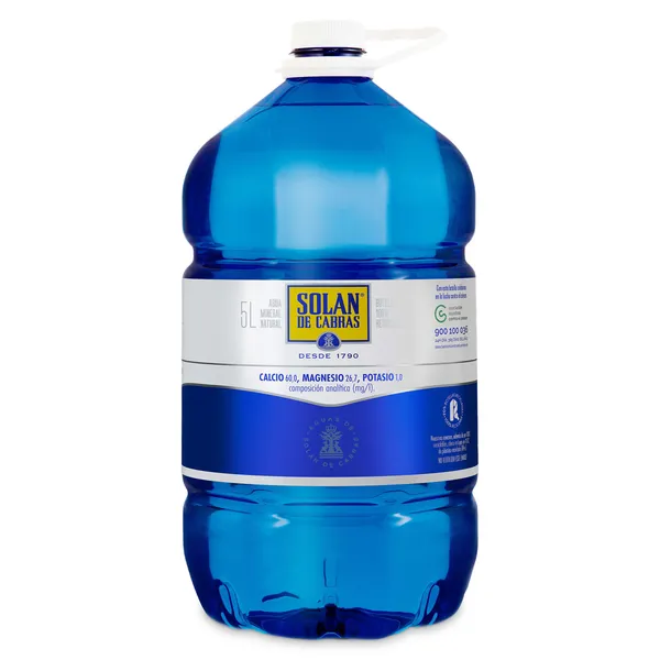 Agua mineral Solán de Cabras 5 L