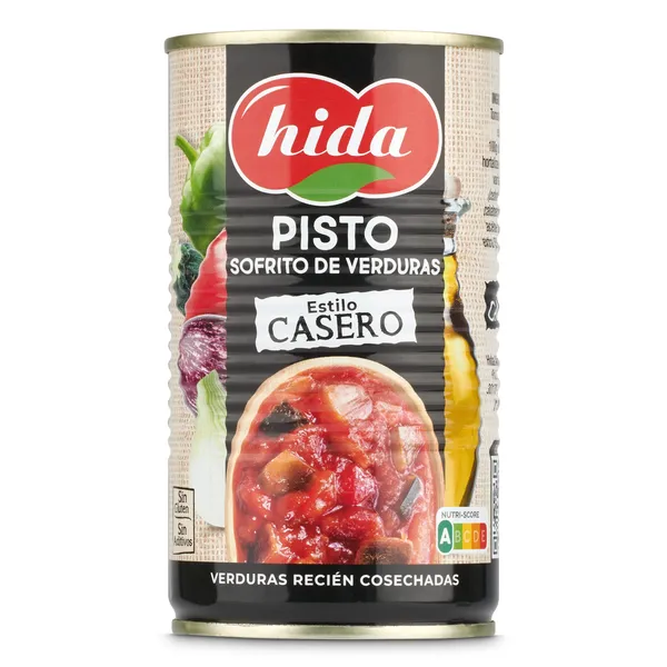 Pisto de tomate frito con verduras Hida 340 g