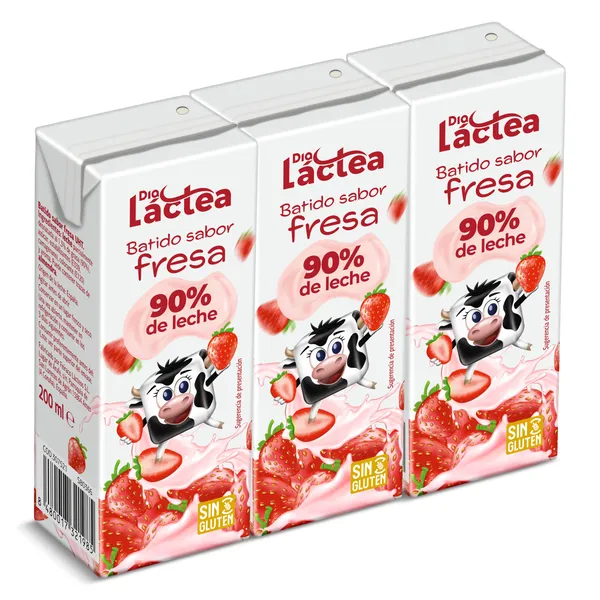 Batido de fresa Dia Láctea 3 x 200 ml