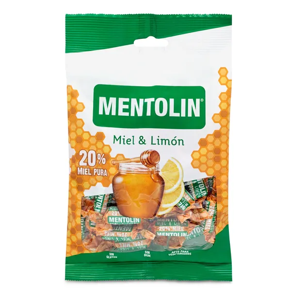 Caramelos de limón y miel Mentolin 100 g