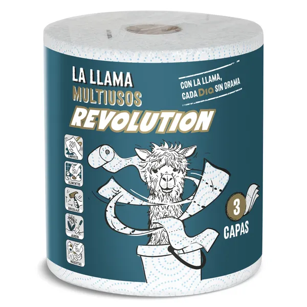 Papel multiusos Revolution 3 capas Dia La Llama 1 unidad
