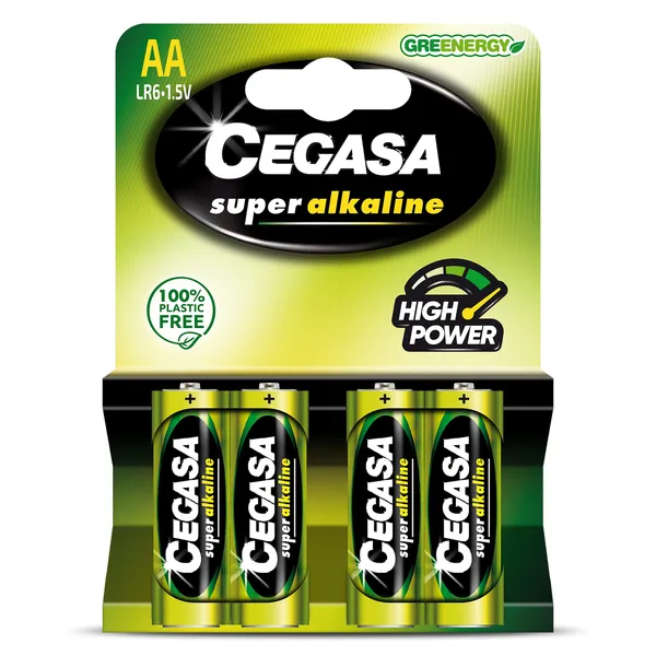 Pilas alcalinas AA Cegasa 4 unidades