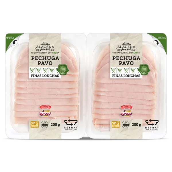 Pechuga de pavo Dia Nuestra Alacena 2 x 200 g
