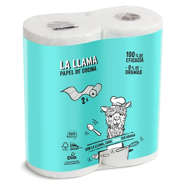 Papel de cocina Dia La Llama 2 unidades