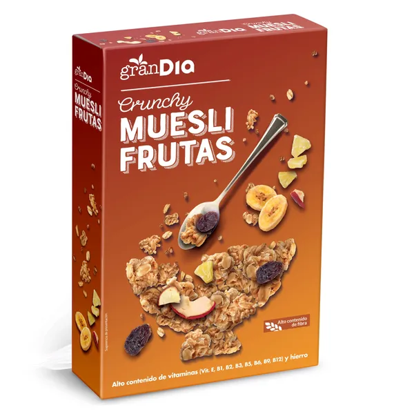 Muesli crujiente con frutas Gran Dia 500 g