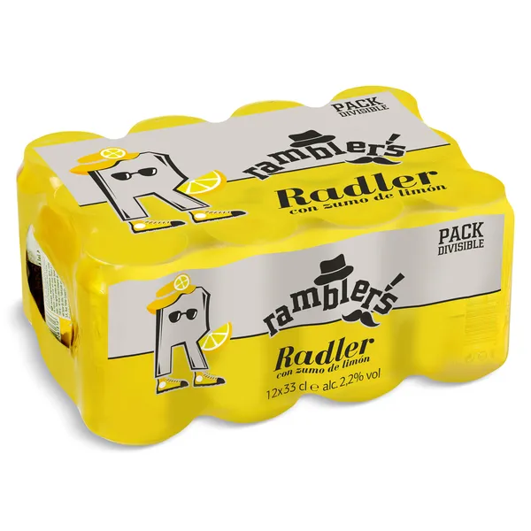 Cerveza radler Dia Ramblers pack 12 x 33 cl