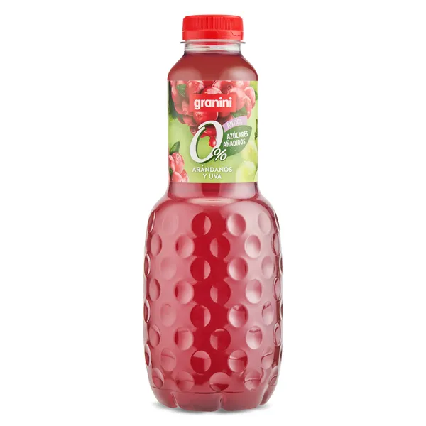 Bebida de zumo de arándanos y uva sin azúcares añadidos Granini 1 L