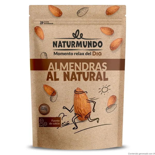 Almendras al natural con piel Dia Naturmundo 200 g
