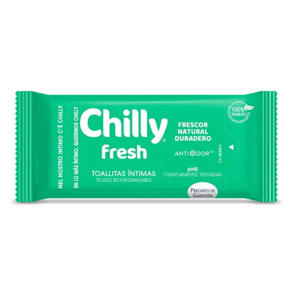 Toallitas íntimas fresh Chilly 12 unidades