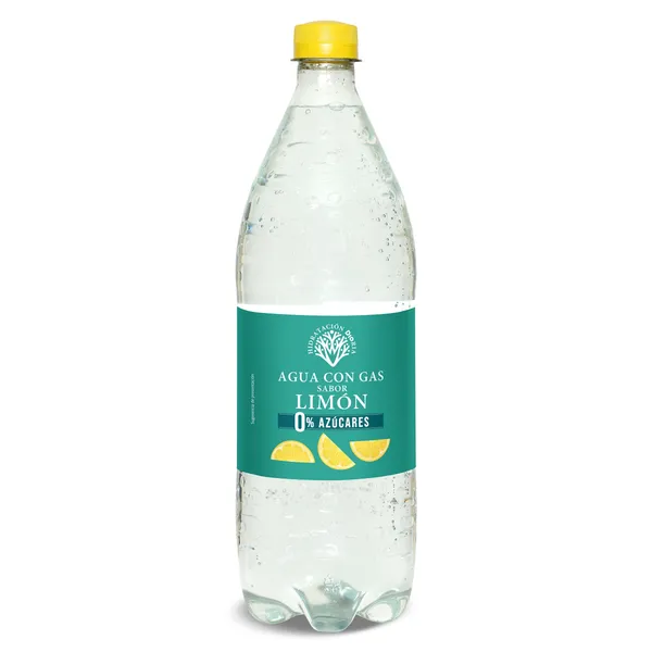 Agua con gas sabor limón Dia 1 L