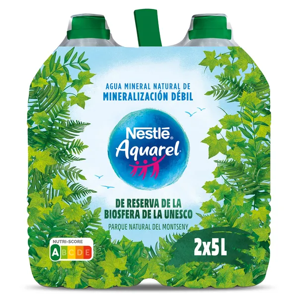 Agua mineral Aquarel pack 2 x 5 L
