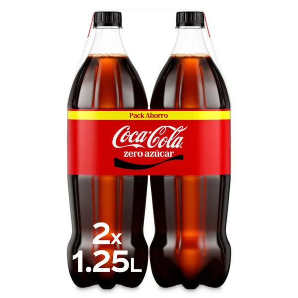 Coca-Cola zero azúcar 2 x 1,25 L