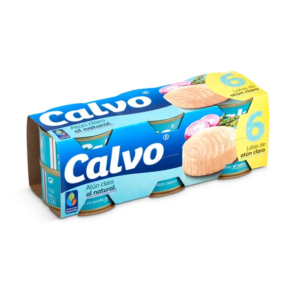 Atún claro al natural Calvo 6 x 56 g