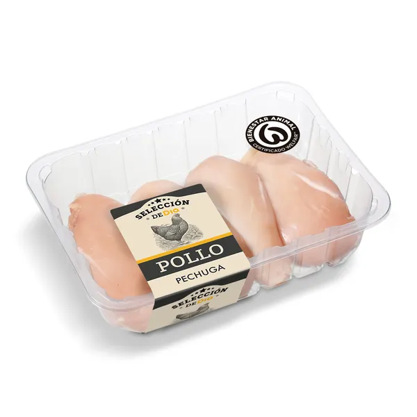 Pechuga de pollo entera formato familiar Selección de Dia 1.3 Kg aprox.