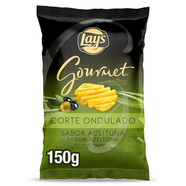 Lay's Gourmet onduladas sabor aceituna 150 g