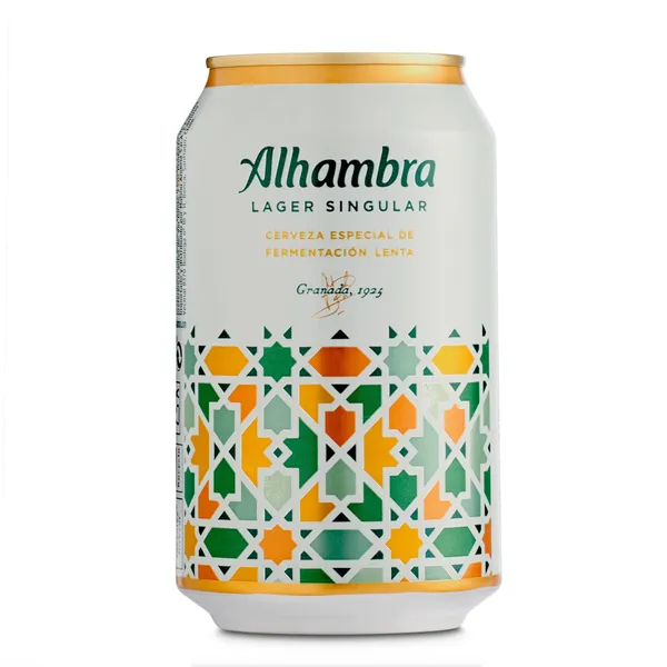 Cerveza lager Alhambra 33 cl