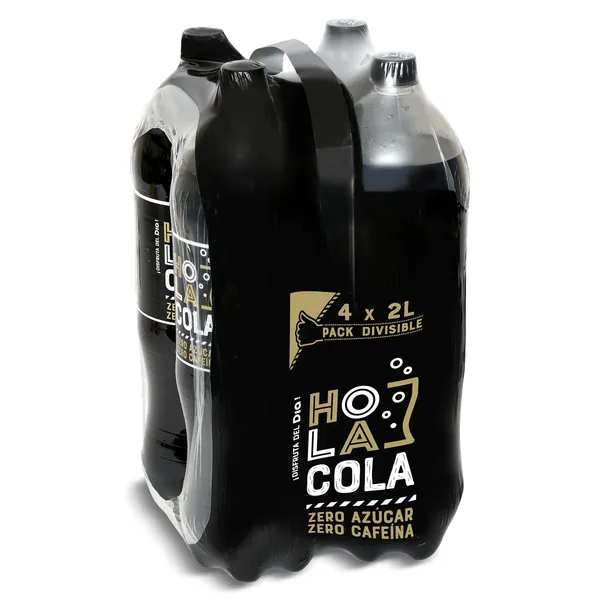 Refresco de cola zero sin cafeína Dia Hola Cola pack 4 x 2 L