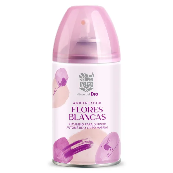 Ambientador y recambio automático flores blancas Dia Super Paco 250 ml