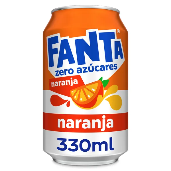Fanta de naranja zero 330 ml