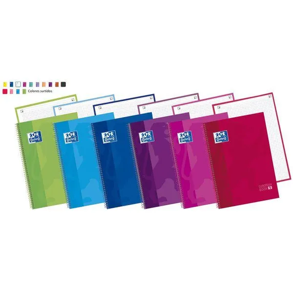 Cuaderno Microperforado A4, Cuadricula 5x5, Tapa Extradura, 80 hojas 90g ¿Cuál te llegará? OXFORD