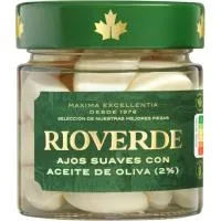 Ajos suaves en aceite de oliva RIOVERDE, frasco 120 g