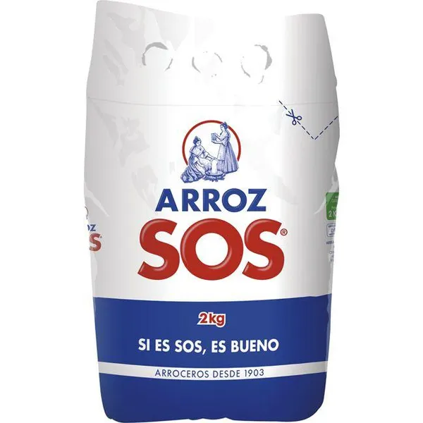 Arroz redondo SOS, bolsa 2 kg