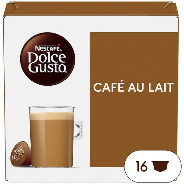Café con leche NESCAFÉ DOLCE GUSTO, caja 16 cápsulas