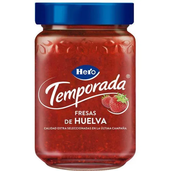 Mermelada de fresa de temporada HERO, frasco 350 g