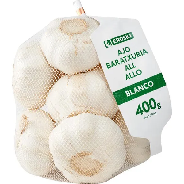Ajo blanco EROSKI, malla 400 g