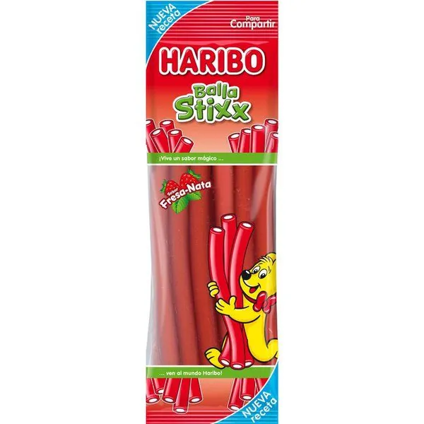 Balla Stixx Fresa HARIBO, bolsa 200 g