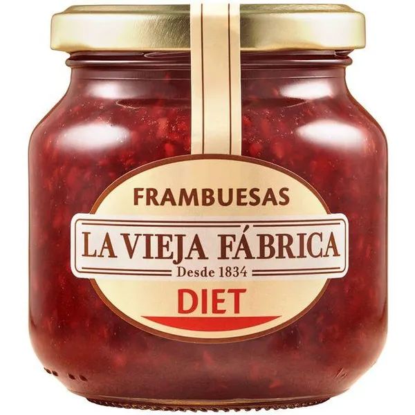 Mermelada de frambuesa LA VIEJA FABRICA Diet, frasco 280 g
