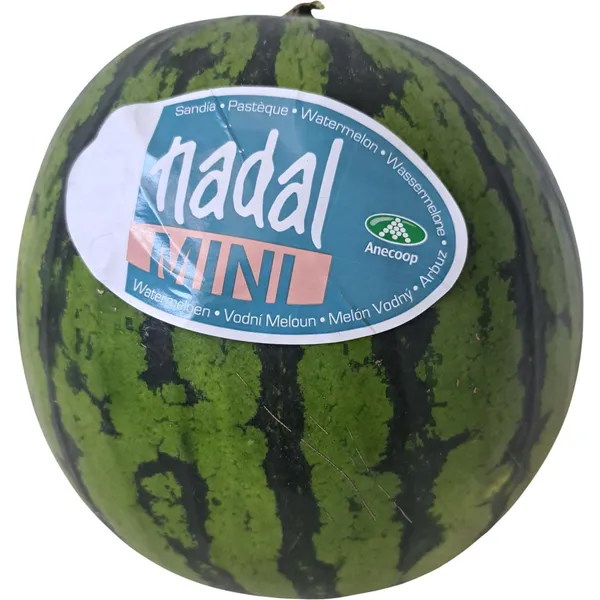 Sandía mini, pieza al peso aprox. 2 kg
