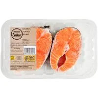 Rodaja de salmón EROSKI NATUR GGN, bandeja 300 g