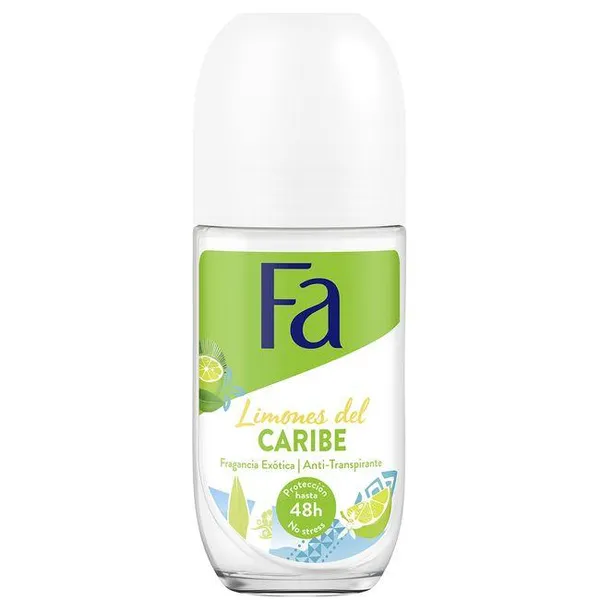 Desodorante para mujer Limones del Caribe FA, roll on 50 ml