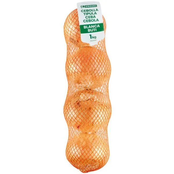 Cebolla blanca Buti EROSKI, malla 1 kg