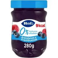 Confitura de arándanos-frambuesa HERO Diet, frasco 280 g