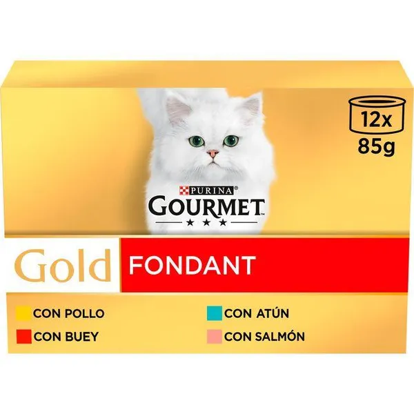 Alimento gato fondant mix mp GOURMET Gold, pack 12x85 g