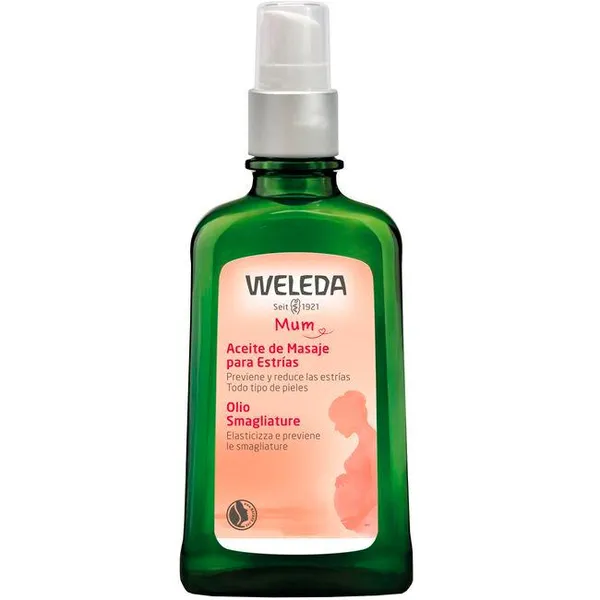 Aceite para masaje antiestrias WELEDA, bote 100 ml