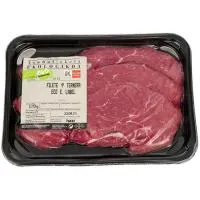 Filete 1ª de Ternera ecológica EUSKO LABEL, bandeja aprox. 450 g