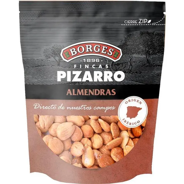 Almendras fritas y saladas PIZARRO, bolsa 130 g