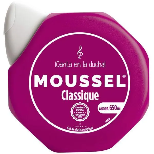 Gel de ducha classique MOUSSEL, bote 650 ml