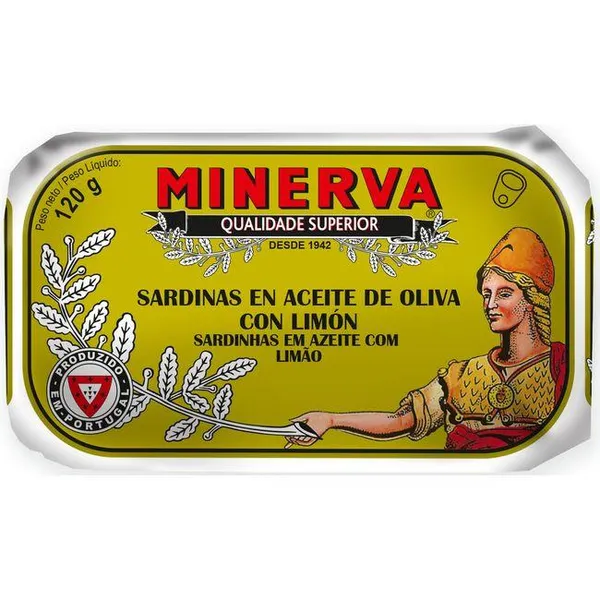 Sardinas al limón MINERVA, lata 120 g