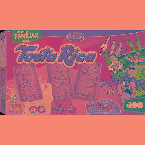 Galleta CUÉTARA TOSTA RICA, caja 760 g