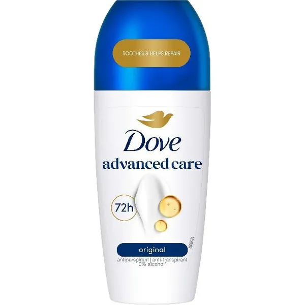 Desodorante original DOVE ADVANCE, roll-on 50 ml
