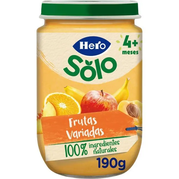 Tarrito de frutas variadas HERO, tarro 190 g