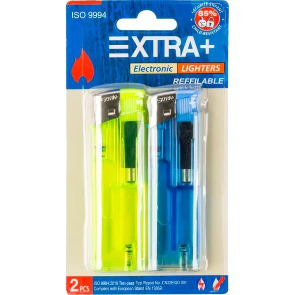 Mechero encendedor, colores surtidos ¿Cuál te llegará? EXTRA+, pack 2 uds