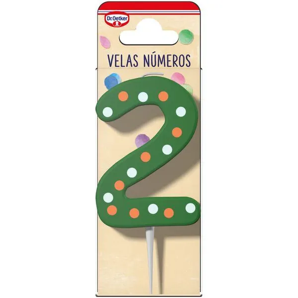 Vela Nº 2 DR. OETKER, pack 1 ud
